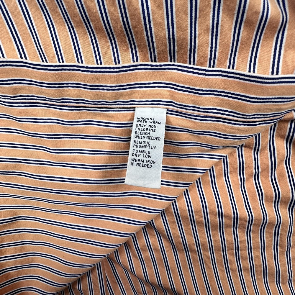 Ralph Lauren Shirt Mens 2XL Orange Striped Button Down Long Sleeve Classic Fit‎ - Picture 6 of 6